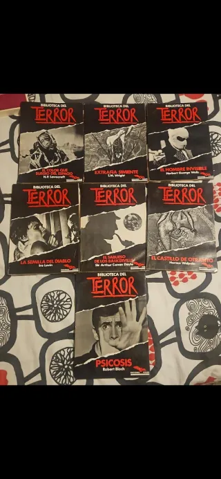 Lote 9 Libros Biblioteca del Terror
