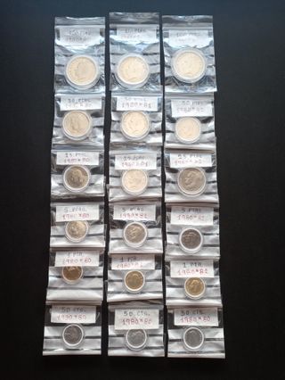 MONEDAS MUNDIAL 1982, 1980*80, 1980*81 y 1980*82