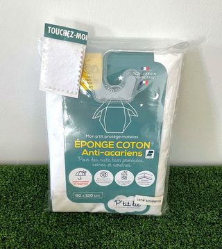 Protector colchón algodón antiácaros 120x60cm