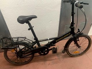 Bicicleta Plegable Nishiki Negra