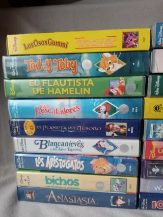 Lote VHS Disney Clásicos Español