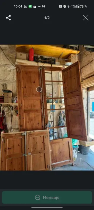 Cristaleras antiguas de madera