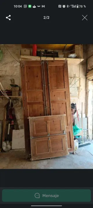 Cristaleras antiguas de madera