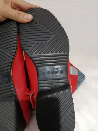 Botas de moto Diadora rojas