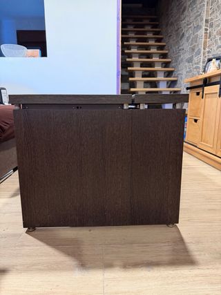 Mesa de centro de madera marrón