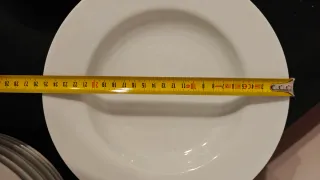 Vajilla 24 piezas porcelana blanca