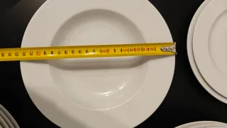 Vajilla 24 piezas porcelana blanca