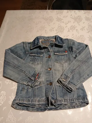 Giubbino jeans bimba