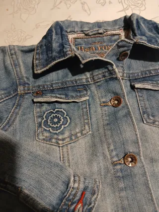 Giubbino jeans bimba