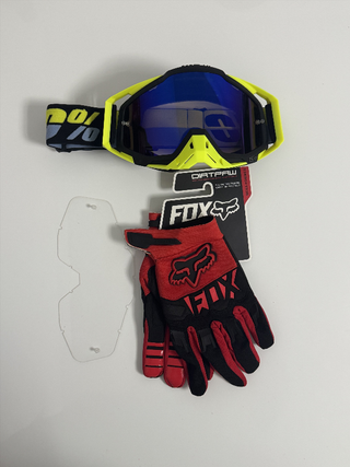 Gafas 100% y Guantes Fox Nuevos 88