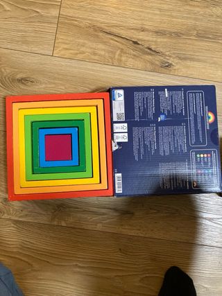 Playtive Cuadrado Arcoíris de Madera