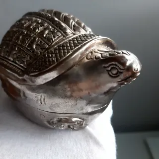 Caja Plata Tibetana Tortuga