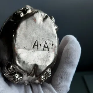 Caja Plata Tibetana Tortuga