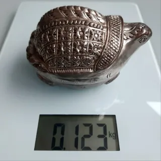 Caja Plata Tibetana Tortuga