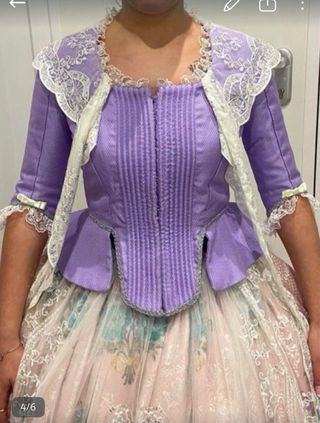 Vestido de Fallera Rosa y Lila