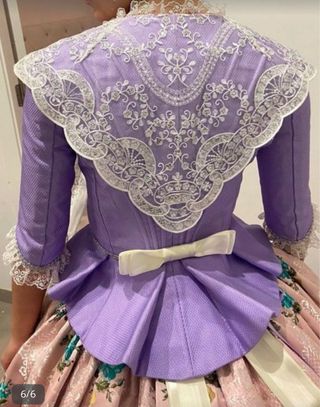 Vestido de Fallera Rosa y Lila