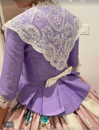 Vestido de Fallera Rosa y Lila