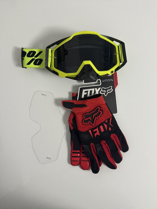 Gafas 100% y Guantes Fox Nuevos 89