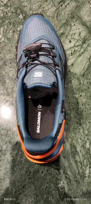 Zapatillas Salomon Trail Running Azul/Naranja