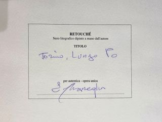 Litografia Originale 50x70 Edmondo Maneglia