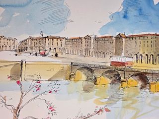 Litografia Originale 50x70 Edmondo Maneglia