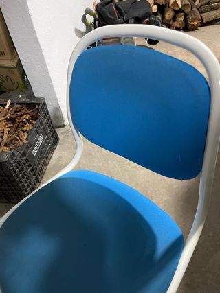 Silla de escritorio infantil azul