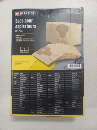 Sacchi aspirapolvere Parkside PFT 20 A1