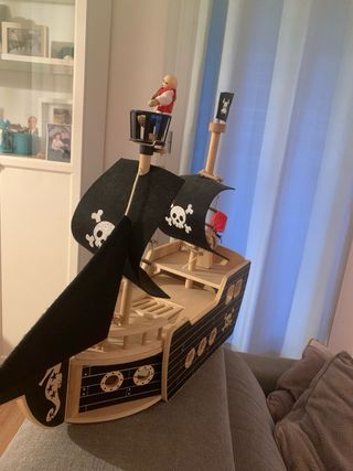 Barco Pirata de Madera Aldy