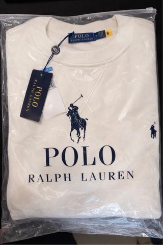 Sudadera Polo Ralph Lauren Blanca •Talla M•