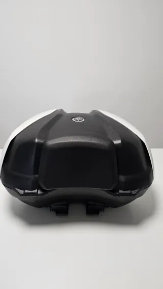 Top Top Case 45 litros Yamaha Moto Blanco y Negro