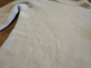 Jersey Angora Cuello Alto Blanco