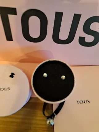 Pendientes Tous Perla Plata