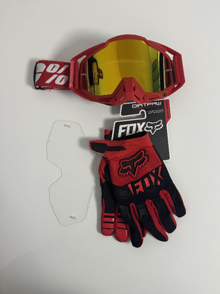 Gafas 100% y Guantes Fox Nuevos 810