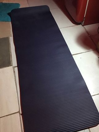 Esterilla de yoga azul