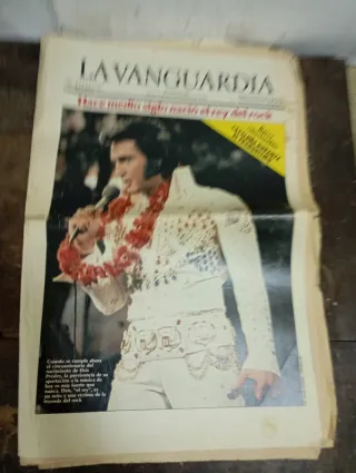 Periódico antiguo la vanguardia