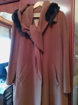 Abrigo Lana El Corte Inglés Marrón