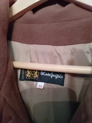 Abrigo Lana El Corte Inglés Marrón