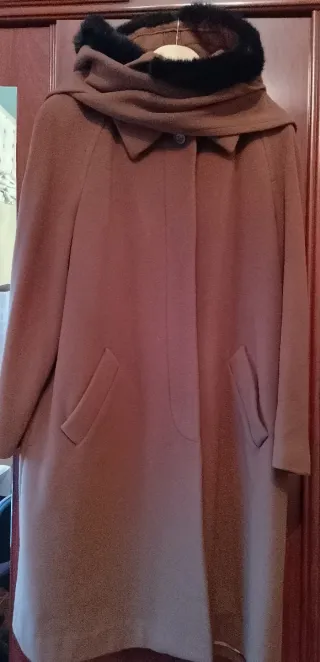 Abrigo Lana El Corte Inglés Marrón