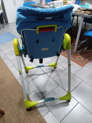 Trona de bebé azul y verde