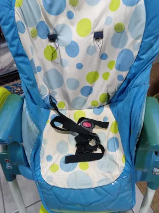 Trona de bebé azul y verde