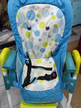 Trona de bebé azul y verde