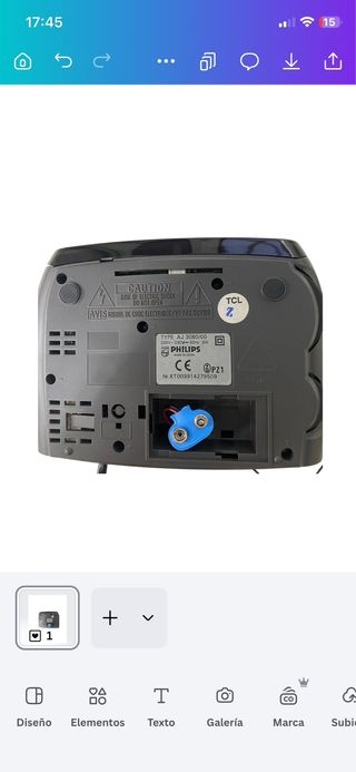 Radio Despertador Philips AJ3080 Negro/Plata