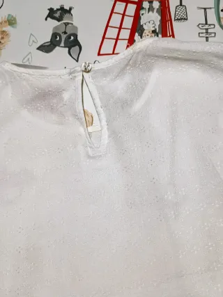 Blusa Blanca Brownie Talla M