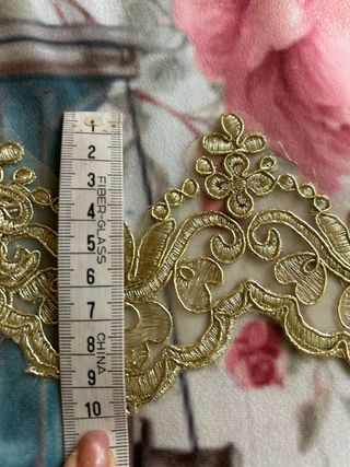 Encaje dorado 10 cm ancho