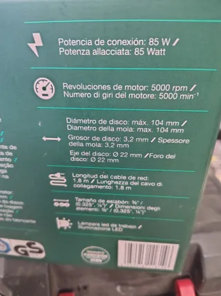 PARKSIDE Afiladora Eléctrica Motosierra