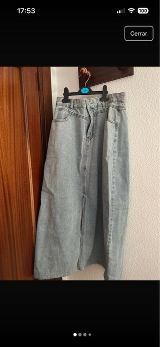Falda vaquera larga Talla M Como nueva