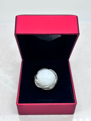 Anillo ANTONELLI, Cuarzo Blanco Opal Natural