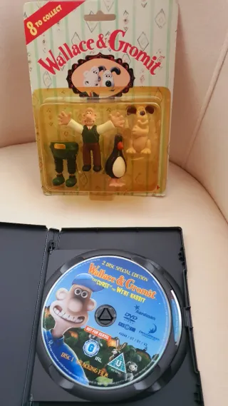 Figuras Wallace & Gromit Limited 1989 y Película D
