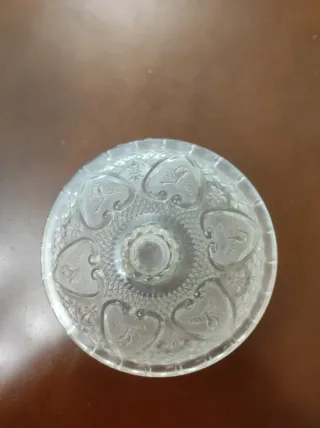 Bombonera cristal tallado mano