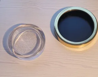 Cenicero Cristal y Latón